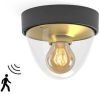 Nowodvorski Lighting Plafondlamp Nook zwart/goud met sensor online kopen