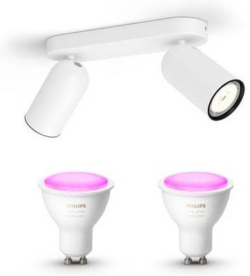 Philips  myLiving Pongee Opbouwspot Wit  2 Lichtpunten