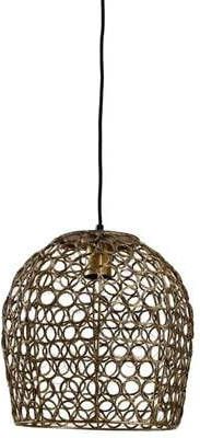 PTMD Rustin Ronde Hanglamp H26 x Ø30 cm Metaal Zwart