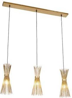 QAZQA Hanglamp broom Goud/messing Landelijk L 123cm