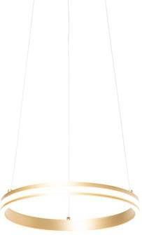 QAZQA LED Hanglamp navara Goud/messing Design D 390mm
