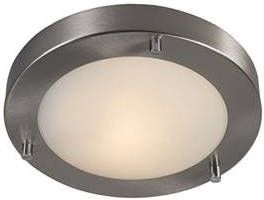 QAZQA Plafondlamp buiten yuma Staal Design D 180mm