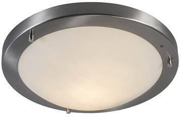 QAZQA Plafondlamp buiten yuma Staal Design D 310mm