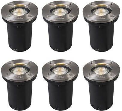 QAZQA Tuinspot basic Staal Modern D 105cm