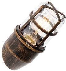 QAZQA Wandlamp buiten kiki Goud/messing Modern D 92mm
