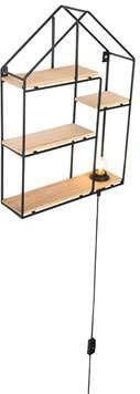 QAZQA Wandlamp hiso Zwart Industrieel L 36cm