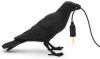 Seletti LED decoratie tafellamp Bird Lamp, wachtend, zwart online kopen