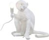 Seletti LED decoratie tafellamp Monkey Lamp, wit, zittend online kopen
