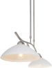 Steinhauer Eettafel hanglamp Capri 2 lichts chroom met wit 6836ST online kopen