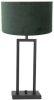 Steinhauer Zwarte tafellamp Stanger met groen velvet 8212ZW online kopen