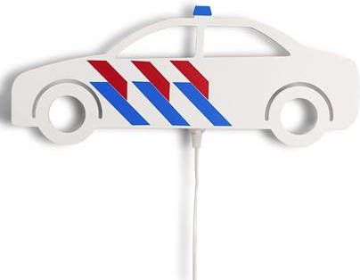 Toddie | Houten wandlamp kinderkamer | Politie auto