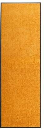 vidaXL Deurmat wasbaar 60x180 cm oranje
