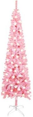 VidaXL Kerstboom Met Led&apos, s Smal 120 Cm Roze