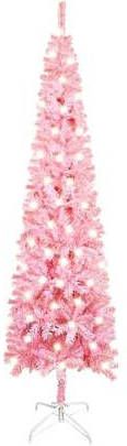 VidaXL Kerstboom Met Led&apos, s Smal 150 Cm Roze