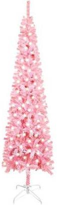 VidaXL Kerstboom Met Led&apos, s Smal 240 Cm Roze