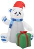 VidaXL Kerstfiguur ijsbeer opblaasbaar LED binnen en buiten 2, 4 online kopen