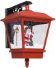VidaXL Kerstwandlamp met LED lampjes en kerstman 40x27x45 cm rood online kopen