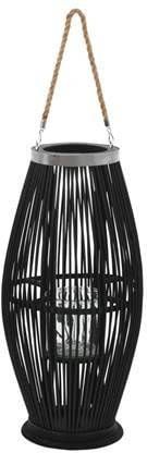 vidaXL Lantaarnhouder hangend 60 cm bamboe zwart