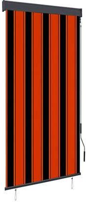 vidaXL Rolgordijn voor buiten 80x250 cm oranje en bruin