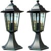 VidaXL Tuinlampen 2 st aluminium donkergroen/zwart online kopen
