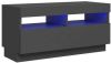 VidaXL Tv meubel met LED verlichting 80x35x40 cm grijs online kopen