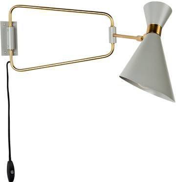 Zuiver Wandlamp Ijzer 40,5 36 cm Grijs - Lampenwinkelonline.be