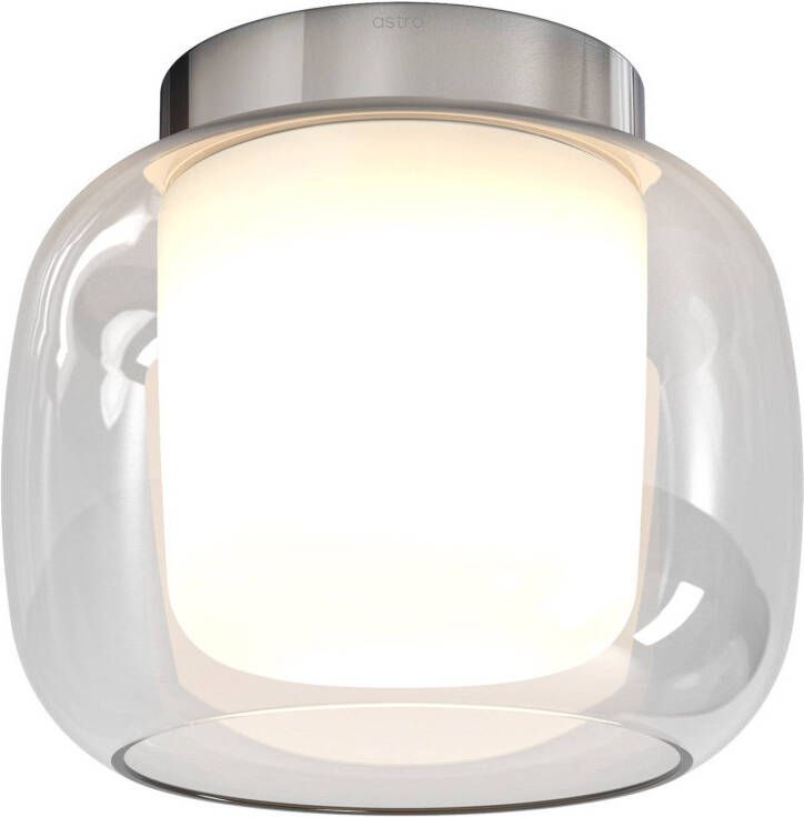 ASTRO Aquina 240 plafondlamp, glazen kap, chroom