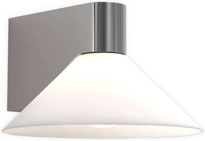 ASTRO Conic wandlamp, IP44, chroom/wit