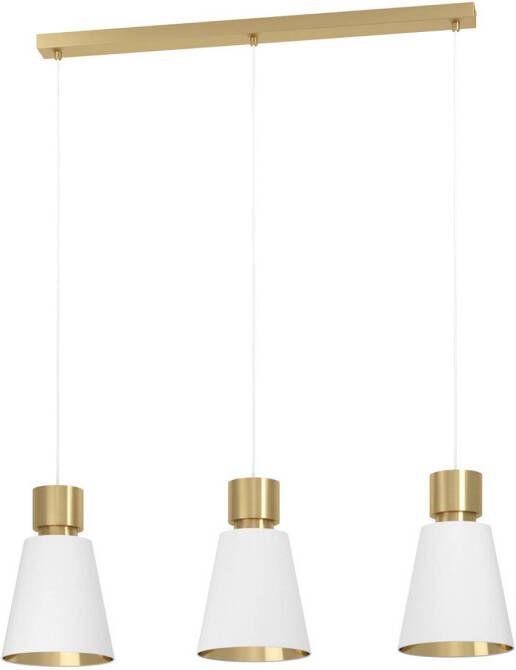 EGLO Aglientina Hanglamp E27 90 Cm Koper geborsteld/wit