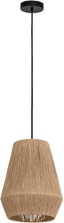 EGLO Alderney Hanglamp E27 Ø 30 Cm Zwart/natuur