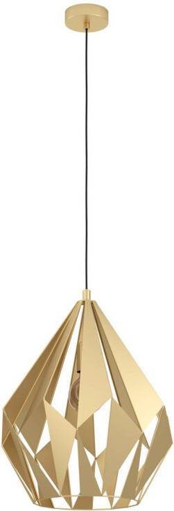 EGLO Hanglamp Carlton, 1 lamp, goud, Ø, 38, 5 cm