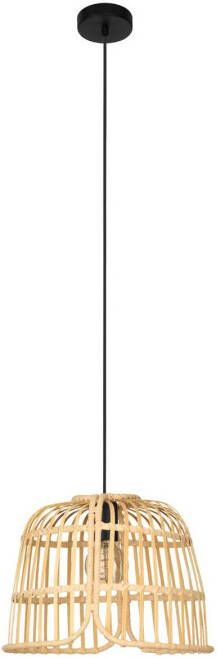 EGLO Glyneath Hanglamp E27 Ø 37, 5 Cm Zwart/natuur