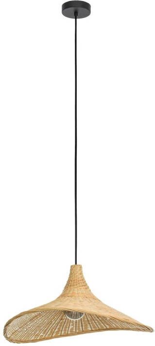 EGLO Haxey Hanglamp E27 Ø 50 Cm Zwart/natuur