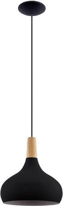 EGLO Sabinar Hanglamp E27 Ø 28 Cm Zwart, Bruin