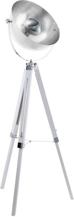 EGLO Vloerlamp Covaleda driebeen wit/zilver