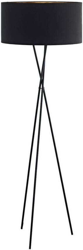EGLO Vloerlamp Fondachelli met zwart kap