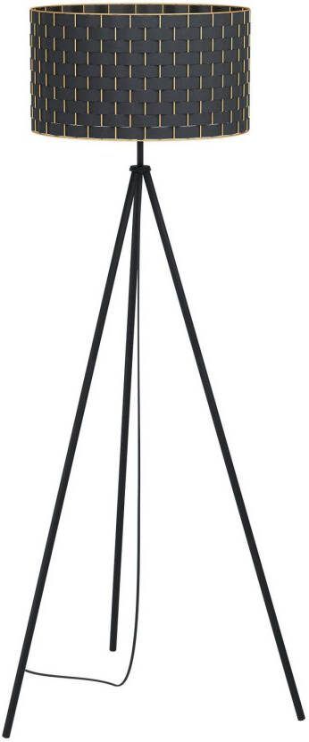 EGLO Vloerlamp Marasales van textiel, driebeen