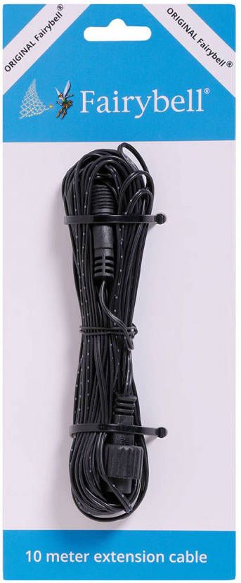Fairybell Verlengkabel Kerstverlichting 10 m Zwart 31v