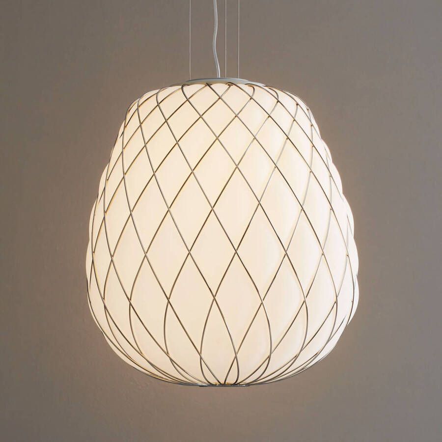 Fontana Arte Pinecone design hanglamp van melkglas