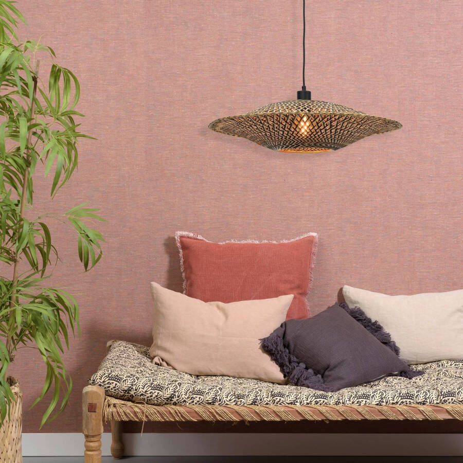GOOD&MOJO GOOD&amp, MOJO Hanglamp Bali M zwart 60x15 cm