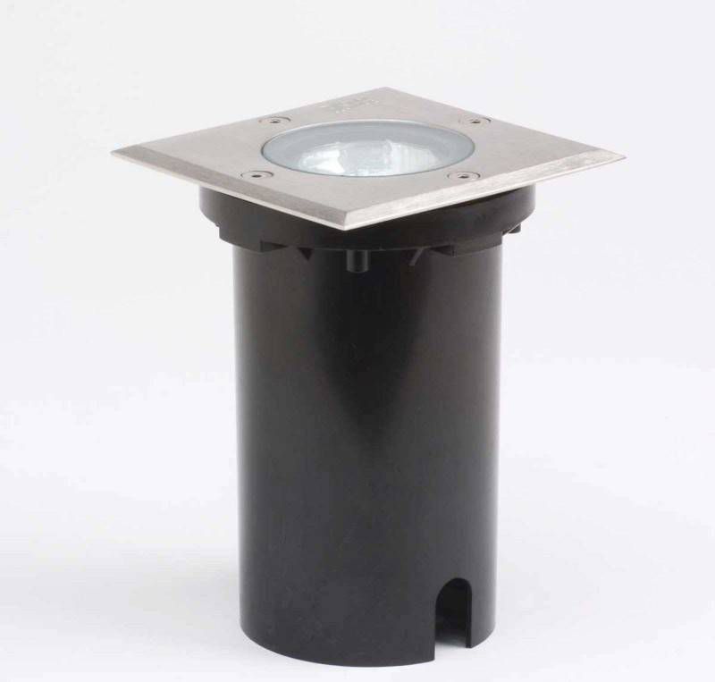 KonstSmide Grond Spot 11cm vierkant RVS 7608 000