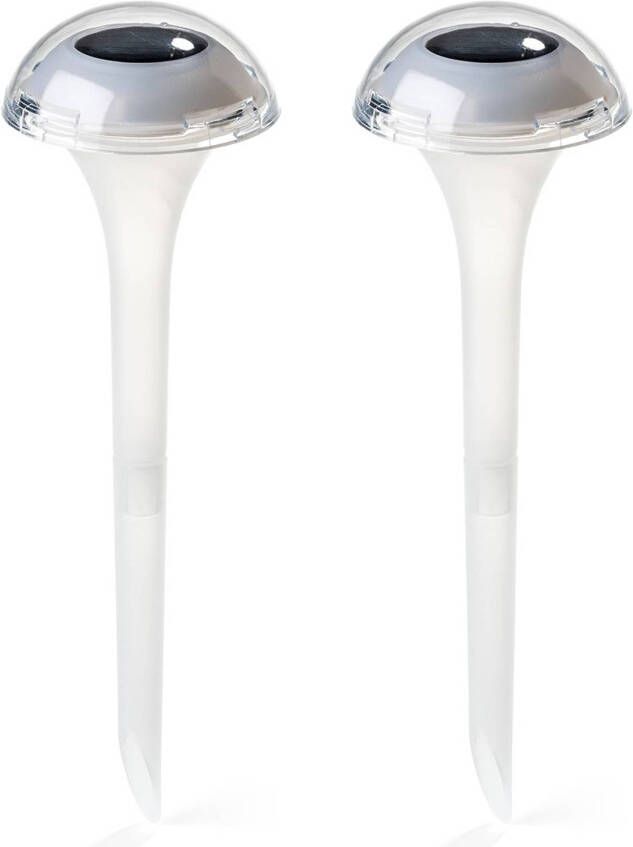 KonstSmide Solar tuinlamp Asissi Boletus(2x)35cm transparant 7807 000