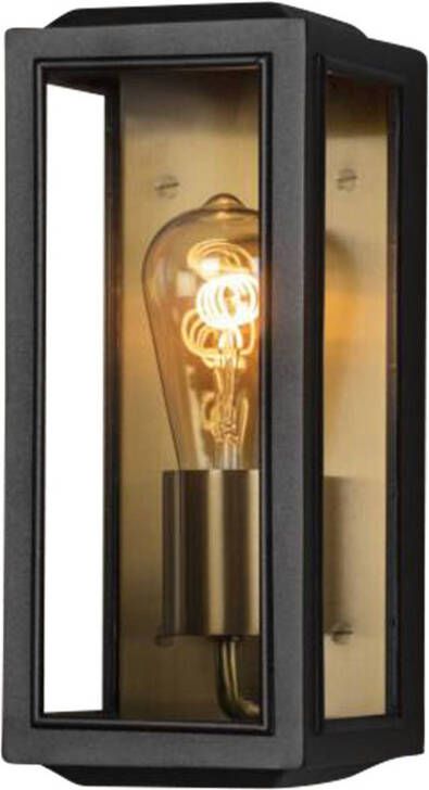 Konstsmide Buitenwandlamp Carpi, zwart, breedte 12, 5cm