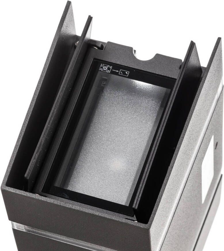 KonstSmide Led wandspot Cremona Up Down 2 lichts 19, 5cm antraciet 7998 370