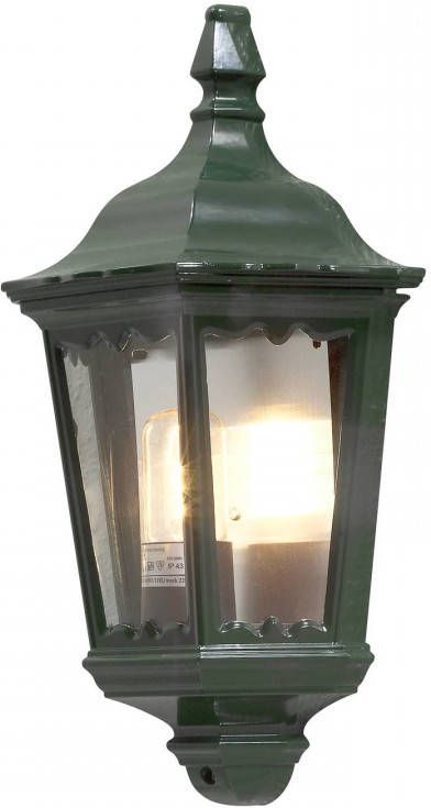 KonstSmide Klassieke muurlamp Firenze Flat Antiek groen 7229 600