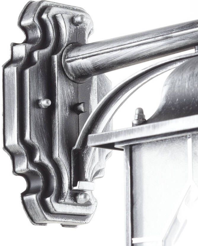 KonstSmide Buitenlamp Milano Down zwart zilver gevlamd 7248 759