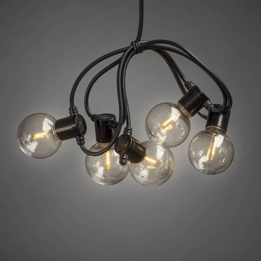 KONSTSMIDE Led lichtsnoer Led biertuinverlichting, 10 heldere lampen/20 amberkleurige dioden(1 stuk )