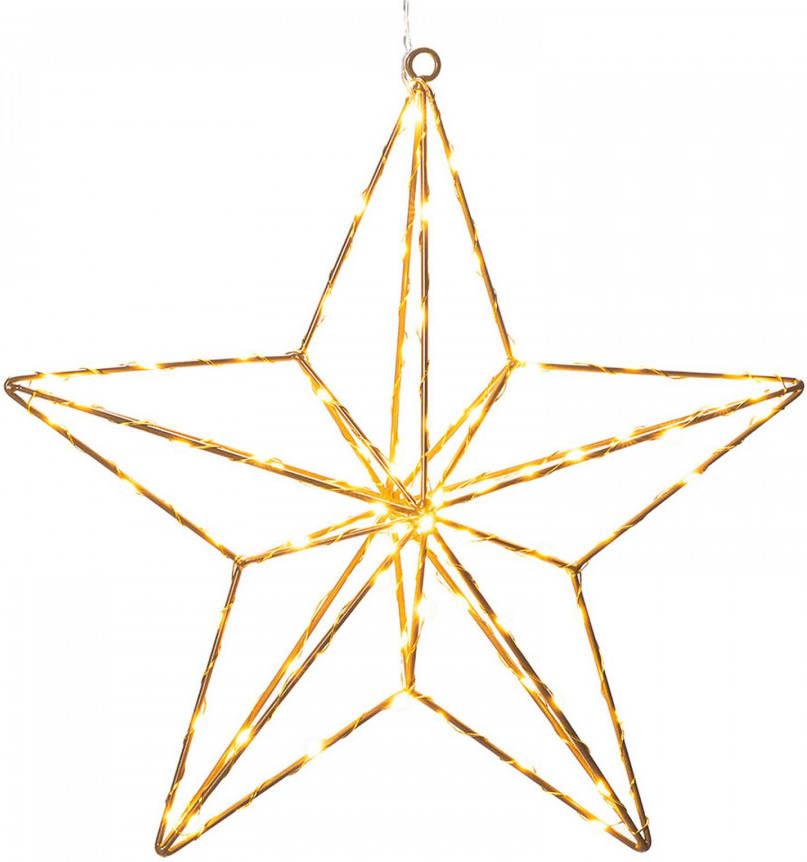 Konstsmide Metalen ster met LED verlichting kerstdecoratie 36 cm
