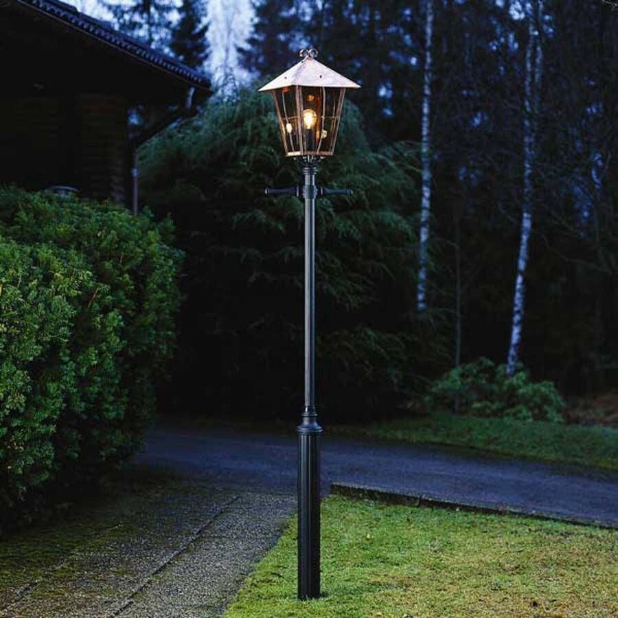 Konstsmide Grote mastlamp Fenix in koperkleur