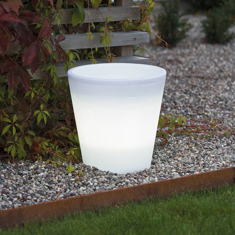 KonstSmide Plantenbak Assisi led 28cm 2, 5w wit 7453 000